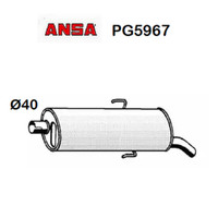 Hinterer SchalldäMpfer Peugeot 205 Ansa FüR 172578