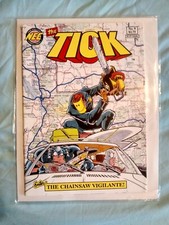 The TICK #9: The Chainsaw Vigilante- Benjamin Edlund, '91 NEC 1st PB Print*RARE!