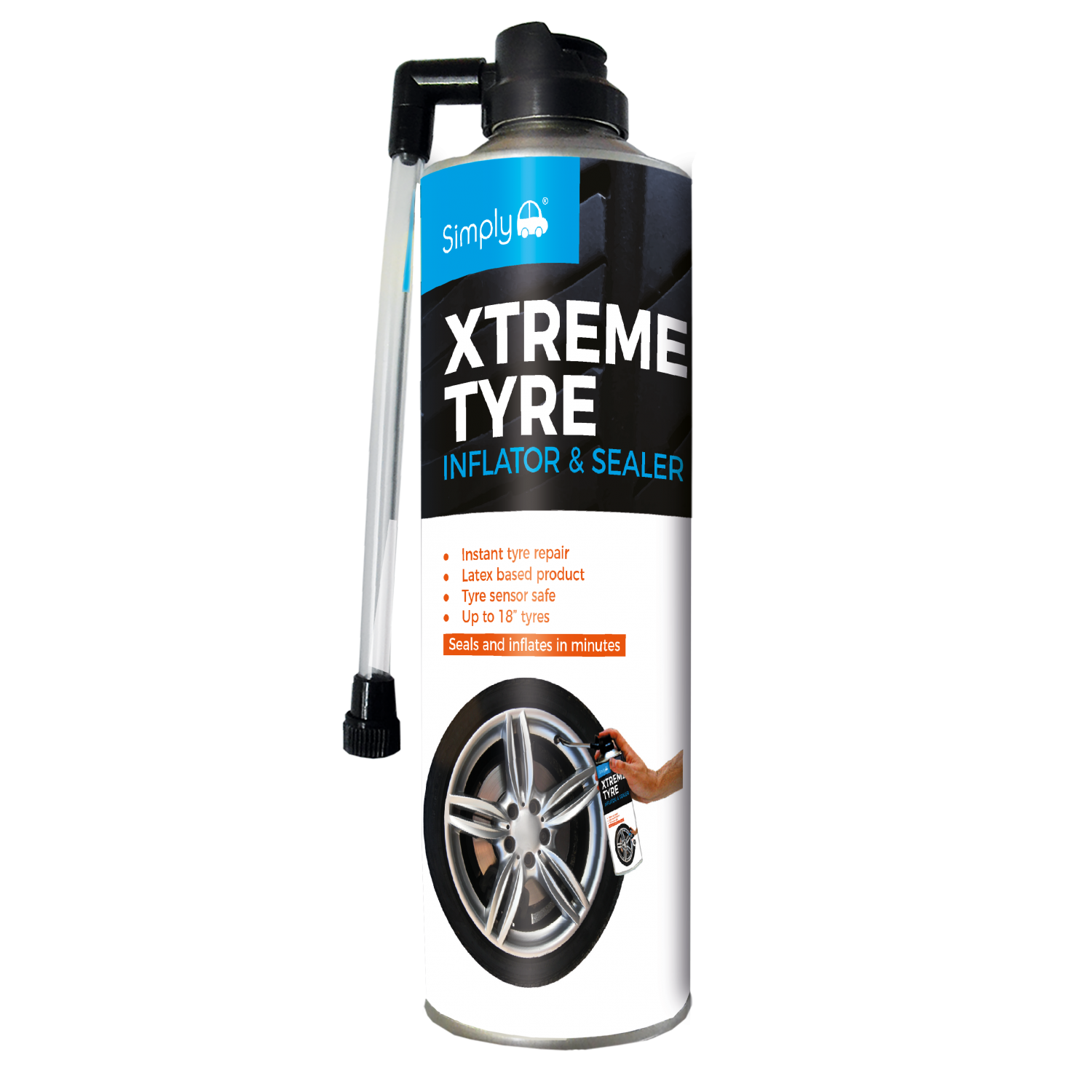 Car Tyre Seals Inflates Instant Sealant Inflator Puncture Weld Repair 500ml