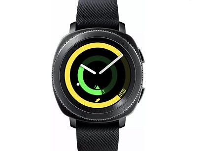 SAMSUNG GEAR SPORT SM-R600 SMARTWATCH UHR FITNESSWATCH IN SCHWARZ, einwandfrei