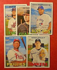 2016-Topps-Heritage-amp-Heritage-High-Number-Lot-You-Pick-25-Inserts-included