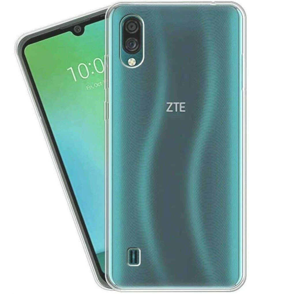 JDXHFF Cover Compatibile con ZTE Blade A35E (6.52) e 2 Pezzi Pellicola Protettiva in Vetro Temperato - Trasparente Morbido Silicone Custodia Protettivo TPU Protezione Case Clear