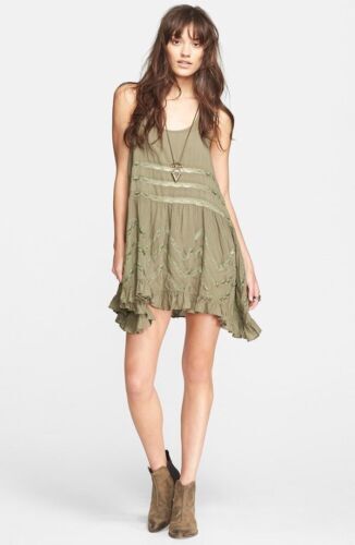 Free People Cream Lace Dress W/slip Size Large | eBay