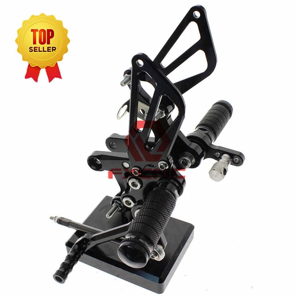 Juego de estriberas negras reposapiés 99-05 USA Fit SUZUKI GSXR750 1996 1997 1998 Foto 4 de 4