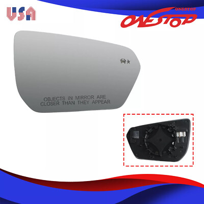 Heat enabled & Blind Spot Right side Mirror Glass for 2018-24 Chevrolet Equinox