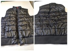 Puma Sports Lifestyle Women Black Nylon Vest Zip Puffer Jacket Zip Winter S 44