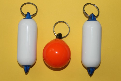 5 Portachiavi Galleggianti Per Sport Acquatici: In ABS, Colori Vivaci, 6,4x2,5 Cm