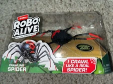 Zuru Robo Alive Crawling Spider Crawls Like a Real Spider! Glows in Dark - New