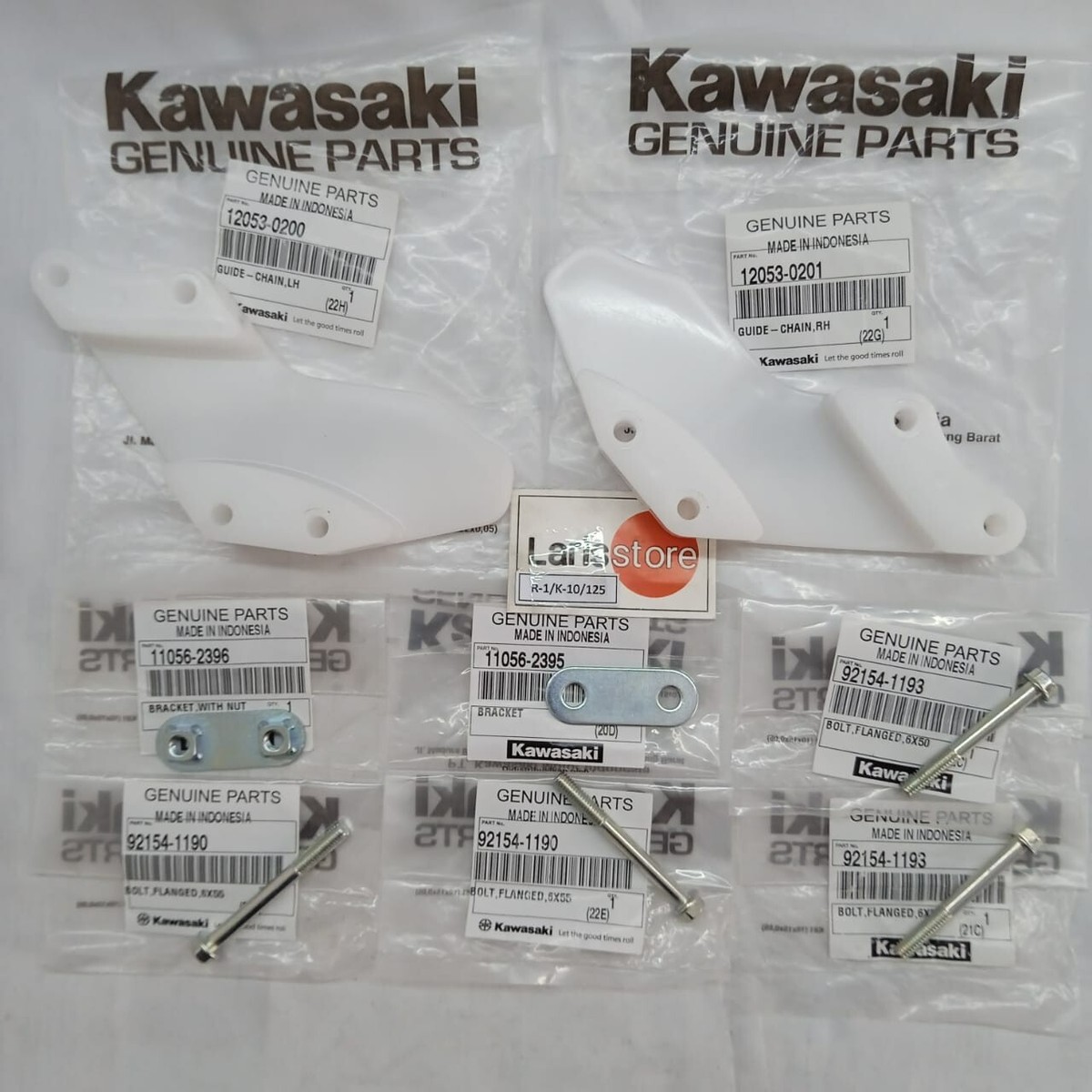 Kawasaki KLX150 KLX 150 Rear Chain Guide SET NEW EXPRESS SHIPPING