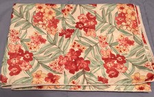 Water Repellent Tablecloth Indoor/Outdoor 52 x72 Lt. Yellow Orange Green Floral