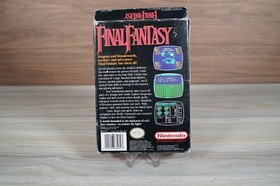Final Fantasy COMPLETE in box Nintendo NES - TESTED - Missing Map w/ Protector!