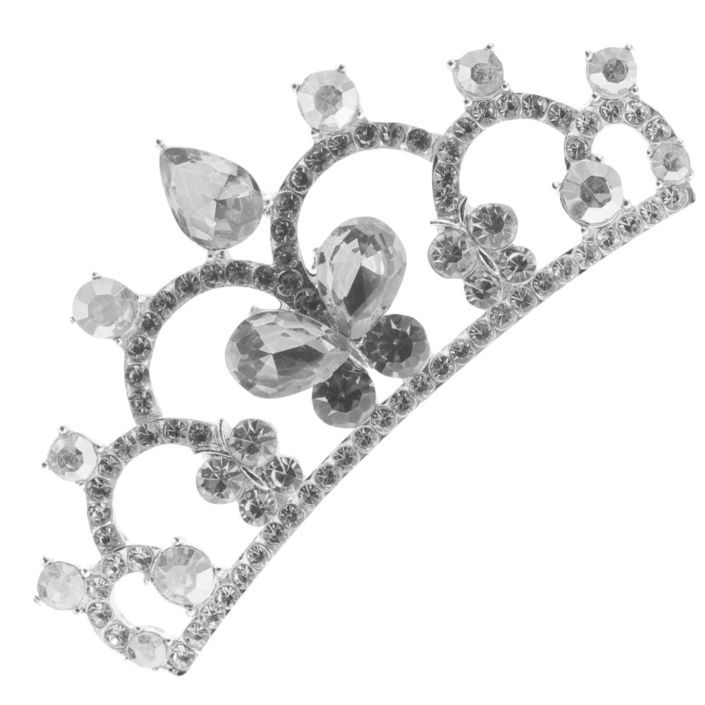 Tiara Hair Comb Flower Girl Accessories Crystal Crown Little eBay