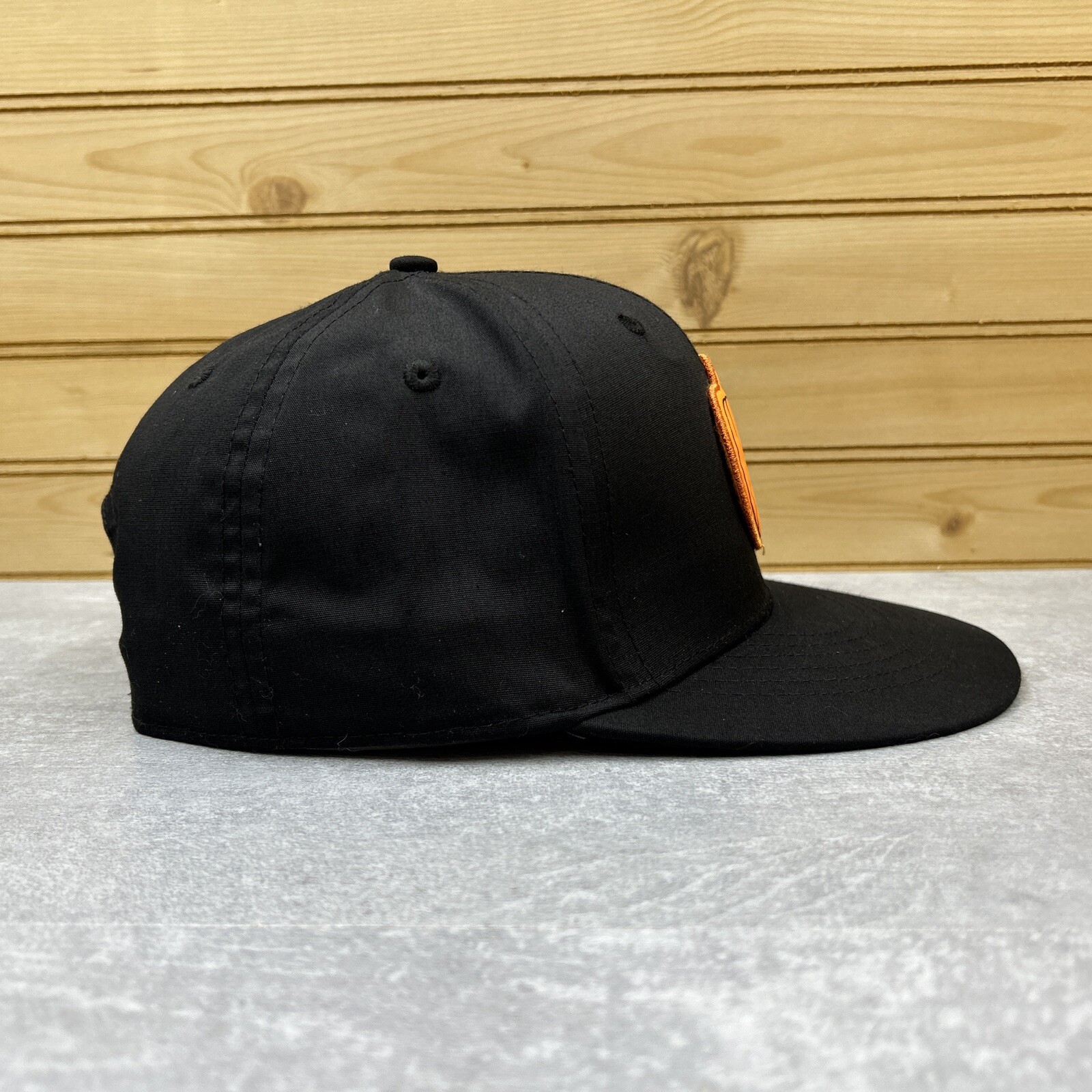 PUMPKIN Puffy Patch Hat Ball Cap SNAPBACK Black S… - image 6