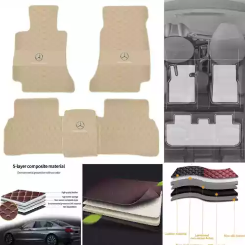 For Mercedes-Benz 1995-2025 All Models Custom Car Floor Mats Carpets Waterproof - Bild 12 von 42