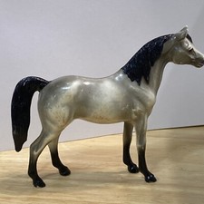 Vintage Hartland Plastics Small Mare Gray Horse Hard Plastic