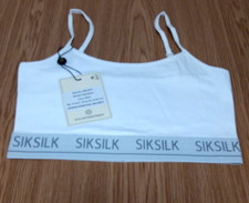 SikSilk Womens White Strap Bralet UK10 Small