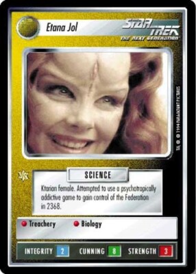 Star Trek: Etana Jol [Ungraded] Premiere 1E Limited BB STCCG Decipher 1E
