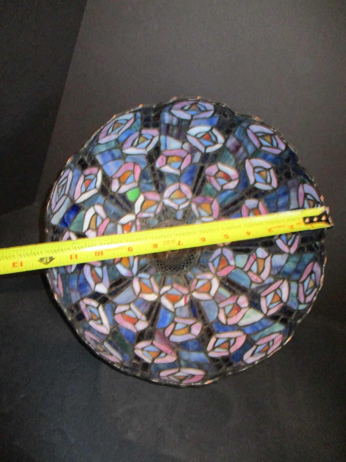 Vintage Tiffany Style Table Stained Glass Lamp eBay