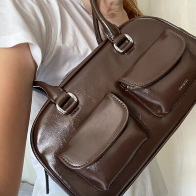 STAND OIL] Chubby Bag Marron Color Hot Women's Handbags in Korea