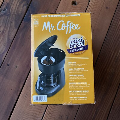 みっきーSHOP Mr. Coffee 2109181 5 Cup Programmable Coffee Makers Black