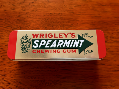 Wrigley's Spearmint Chewing Gum ヒンジボックス Wrigley's Spearmint Chewing Gum Collectible Tin Box w/ Hinge | eBay