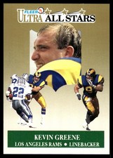 Kevin Greene 1991 Ultra #10 Los Angeles Rams NFL READ FREE SHIPPING AutographDen