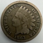 1863 Indian Head Cent Penny