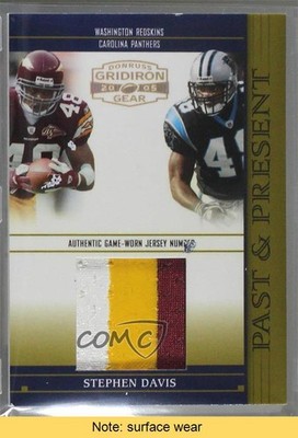 2005 Donruss Gridiron Gear Past & Present Jersey Numbers Stephen Davis READ 0af