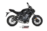 Mivv Gppro Auspuff Komplettanlage Schwarz Passend FüR Yamaha MT-07 2021-2024