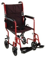 NOVA Medical Products 327 Lightweight Transport Chair, 17, Red by NOVA...