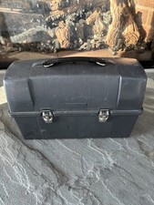Vintage Alladin Black Plastic Work Job Lunch Box No Thermos Made In USA