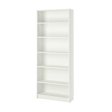 IKEA BILLY Bookcase White 80x28x202cm Shelf Unit Adjustable Storage