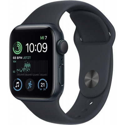 Apple Watch SE 2022 Sportarmband S/M 40 mm Alu GPS mitternacht/mitternacht WOW!