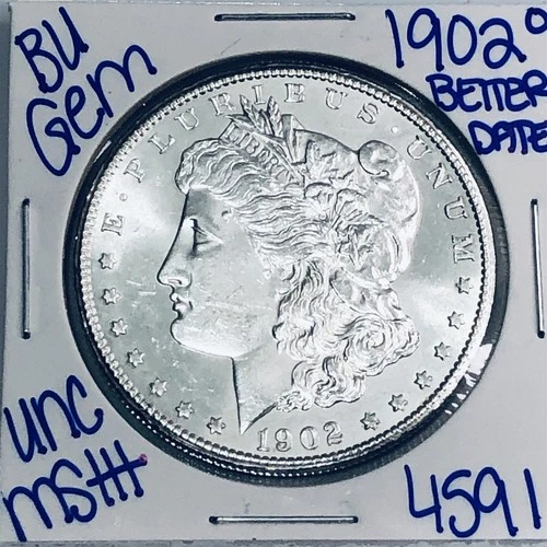 1902 O BU UNCIRCULATED MORGAN SILVER DOLLAR AUTHENTIC U.S.MINT FREESHIPPING 4591