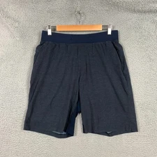 Lululemon T.H.E. Shorts Men's Medium Navy/Black Linerless 9" Stretch Gym Workout
