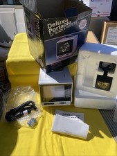 New MultiTech Deluxe Portable Black White TV 4.5" VTG Tested WORKS MB-0400