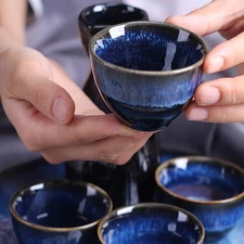  3 Pcs Creative Handmade Ceramic Cup Japanese Style Sake Ceramics