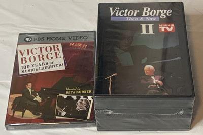 Victor Borge Then and Now II DVD Set Factory Sealed Plus PBS 100 Years of Music