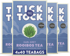 Earl Grey Rooibos Tea | Caffeine-Free | 160 Teabags (4 X 40) 0.07 per strip