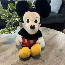 Disney Land Walt Disney World Mickey Mouse Plush Stuffed Animal Hasbro Vintage