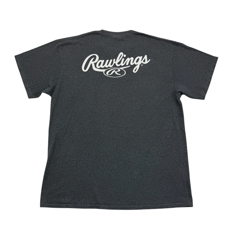 Camisa de los Tigres de Missouri para Hombres Grande L Gris Béisbol Rawlings Manga Corta Foto 2 de 4