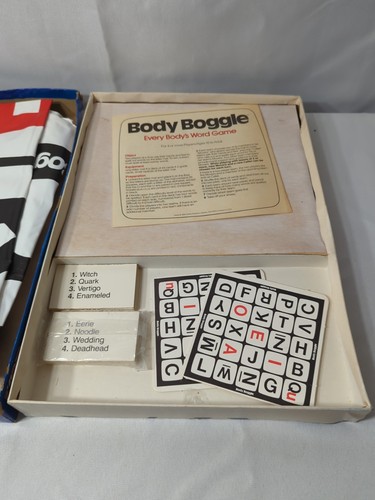 BODY BOGGLE Board Game Parker Brothers Twister Style Spelling Complete W/ Instru - Picture 10 of 10