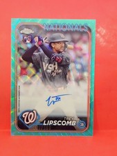2024 TOPPS CHROME UPDATE SERIES (RC) - TREY LIPSCOMB #AC-TRL AUTO AQUA /199 WAVE