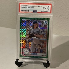 2020 Bowman Chrome X Tony Gonsolin RC Rookie #/31 SSP! GEM PSA 10🔥🔥🔥 DODGERS