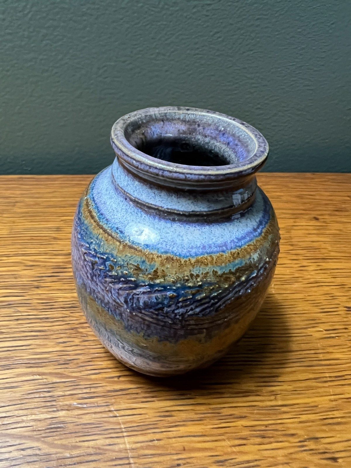 Stoneware pottery vase  3
