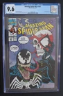 Amazing Spider-Man #347 v Eddie Brock VENOM battle 1991 Black Cat LARSEN CGC 9.6