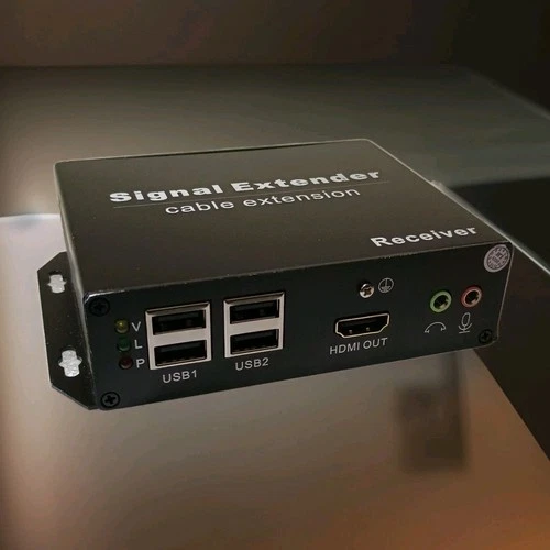 4K HDMI KVM USB Extender With HDMI Loop Out Over Single Cat5e/6/7 *Receiver Only