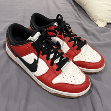 Nike Men s Leather Low Top Lace-Up Colorblock...