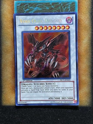 Yugioh Void Ogre Dragon PRC1-EN021 Secret Rare 1st Ed NM