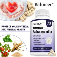 Capsules d'Ashwagandha bio - Réduit le stress - Améliore la fatigue